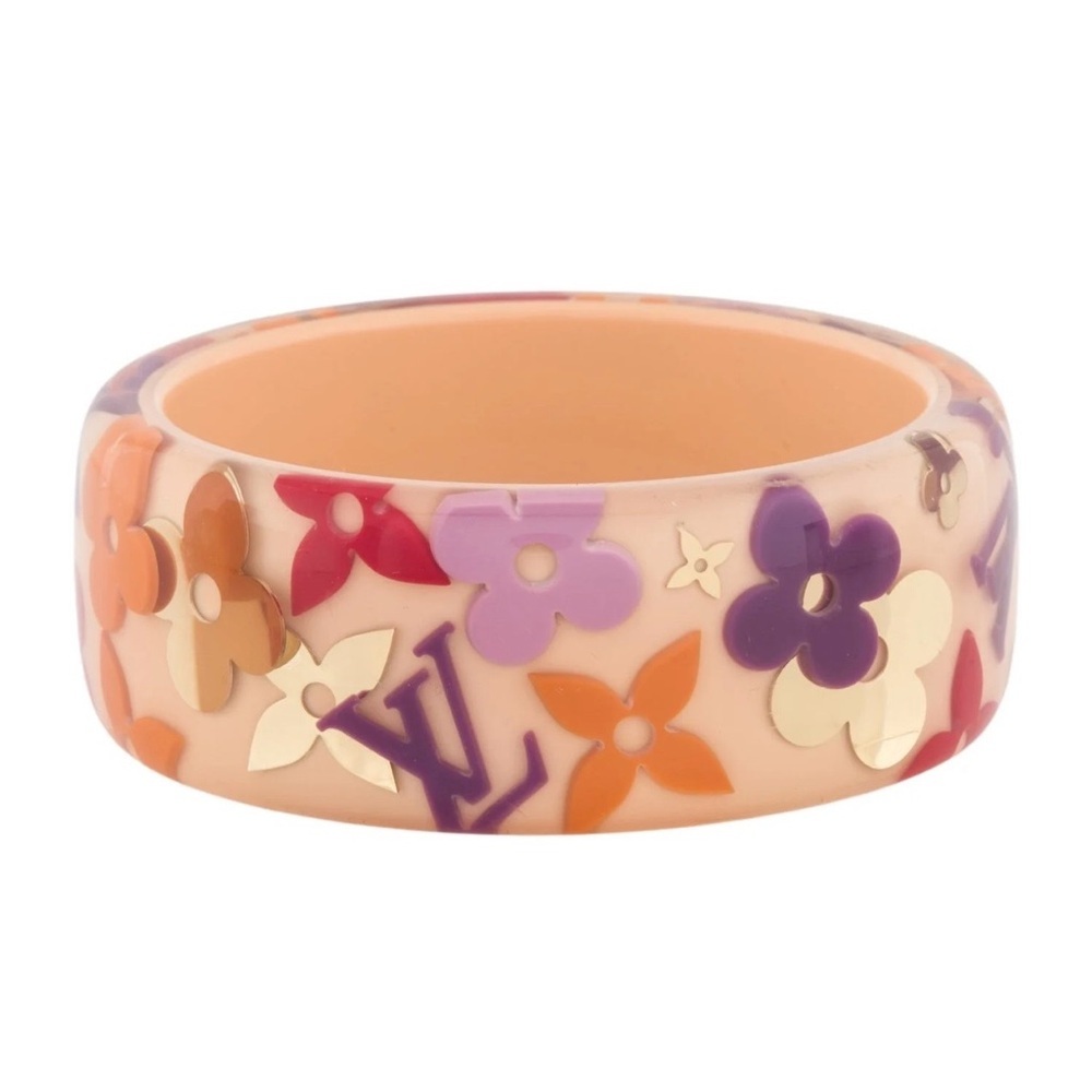 Louis Vuitton Pink Farandole Bangle Bracelet-Monogram Inclusion - Picture 9 of 10